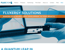 Tablet Screenshot of fluxergy.com